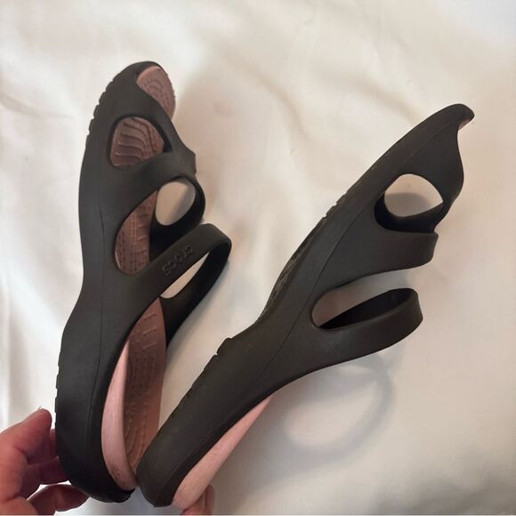 CROCS Women's Sandals in Pink and Brown - Picture 13 of 15